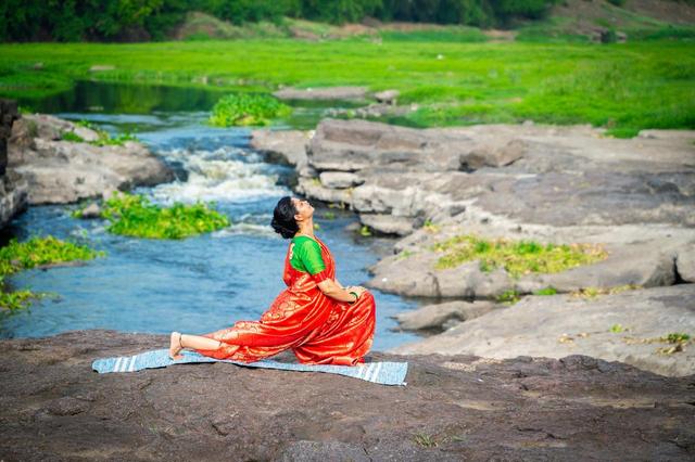Yoga by the river