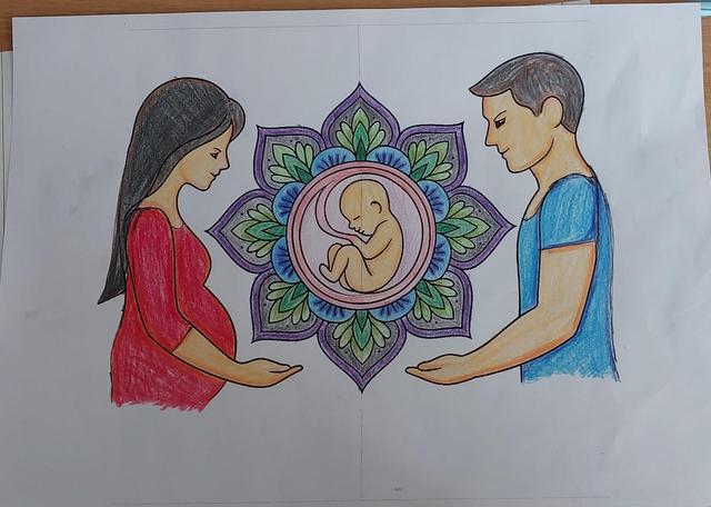 Garbhasanskar art by a Womb Wisdom mother